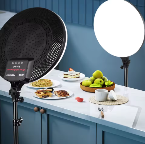 tripode de soporte + luz