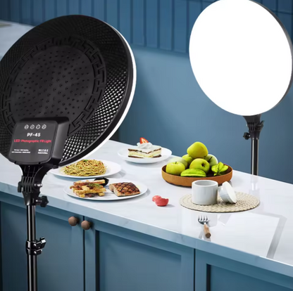 tripode de soporte + luz